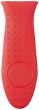 Amazon Basics Handvatbeschermer, rechthoekig, voor kookpot-/panhandvatten, siliconen, 14 x 4,8 x 2 cm, rood