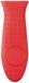 Amazon Basics Handvatbeschermer, rechthoekig, voor kookpot-/panhandvatten, siliconen, 14 x 4,8 x 2 cm, rood