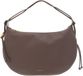 Coccinelle Leren schoudertas Thess Handbag Grained Leather Warm Taupe