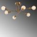 Asir Group Flower Kroonluchter | METALEN BEHUIZING | Vintage Plafondlamp - Goud - Metaal