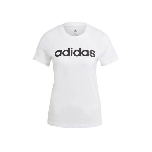Adidas Performance Sport T-shirt - Wit/Zwart - Katoen - 2021
