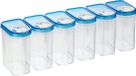 Unyqoos® Set van 6 kruidenblikjes - Bleu - 0,5 L