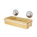 Compactor Bestlock Spa-mand XL - natuurlijk bamboe en verchroomd staal, eenvoudige en gereedschapsvrije installatie, roestvrij en waterdicht (27,9 x 14,8 x 12,7 cm) - RAN5807