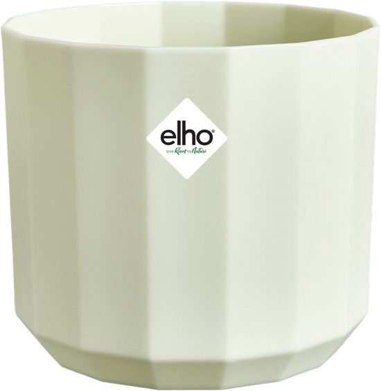 Elho Facet Rond 17cm Theegroen Bloempot