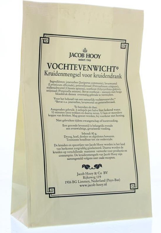 Jacob Hooy Vochtevenwicht Kruiden