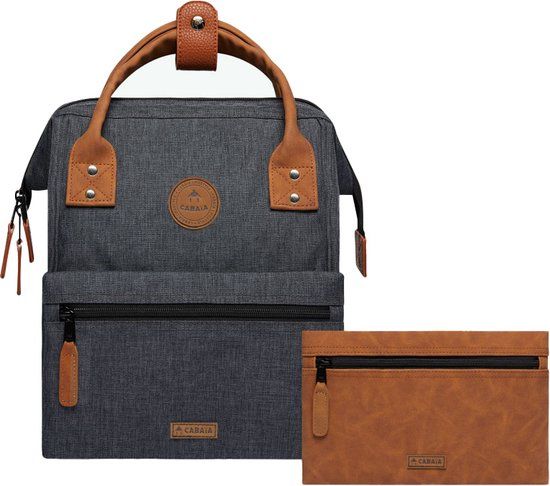Cabaia Adventurer Medium Laptop Rugzak - Londres - Donkergrijs