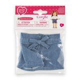 Corolle Jeansshort met strik voor 36cm pop denim