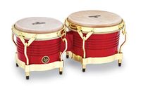 LP Latin Percussion LP811008 Matador Wood Bongo roodgouden hardware