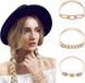 Azomor® Bracelet élastique à cheveux tendance doré pour filles et femmes
