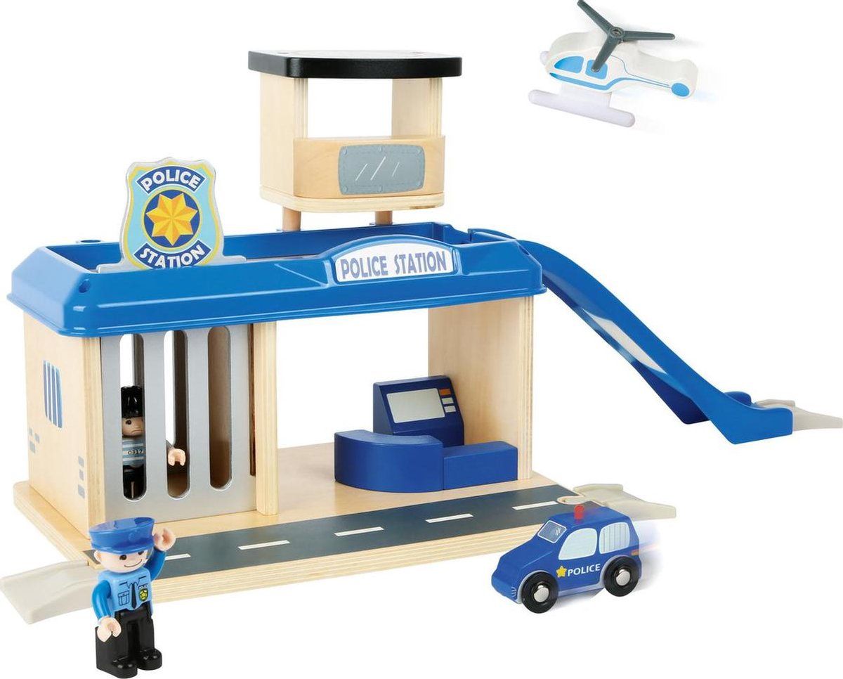 Small foot company Politie bureau met accessoires - Houten speelgoed vanaf 1,5 jaar