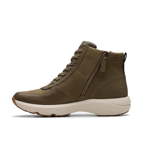 Clarks Tivoli Lane Womens Dark Olive Combi, 3.5