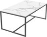 Bolt Edge Table à manger Opulence - aspect marbre - extensible - 150-180cm - blanc