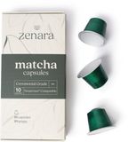 Zenara Matcha Capsules Nespresso® Compatible – Ceremoniële Matcha uit Uji – 2g per Capsule – 10 Stuks