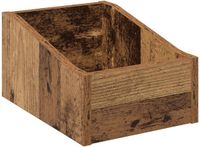 vidaXL Boîte pour disques vinyles Bois vieilli 23 x 33 x 16 cm Bois traité