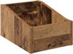 vidaXL Boîte pour disques vinyles Bois vieilli 23 x 33 x 16 cm Bois traité