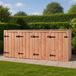 Voldux Conteneur ombouw Lara, 5 dubbel, zwart, hout, 339x119x87.5 cm