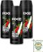 Axe Africa Déodorant Bodyspray - Mandarijn & Sandelhout - 150 ml - Lot économique - 3 pièces