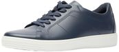 ECCO leren heren sneakers donkerblauw - Maat 50 - Uitneembare zool