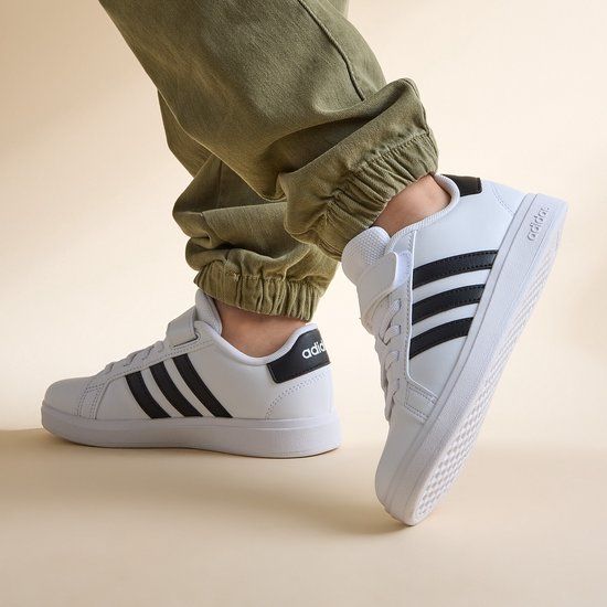Adidas Grand Court 2.0 Sneakers Wit Imitatieleer