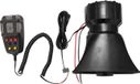 Sirène d'alarme de voiture avec haut-parleur - 12V, système PA 100W - 7 sons de sirène - Avec microphone - Volume 200 dB - Noir