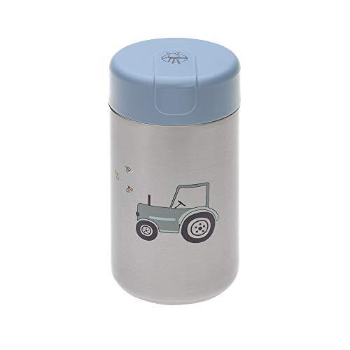 Lässig Thermo warmhoudbeker lekvrij 480 ml/Food Jar Big Adventure Tractor, blauw, 1310058496