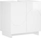 vidaXL Badkamerkast Hoogglans Wit 60 x 41 x 58 cm Bewerkt hout
