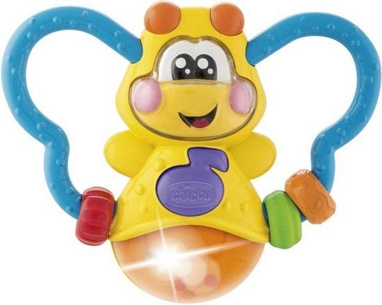 Chicco 09707-00 Rammelaar Blauw/Geel/Groen/Oranje/Rood Katoen