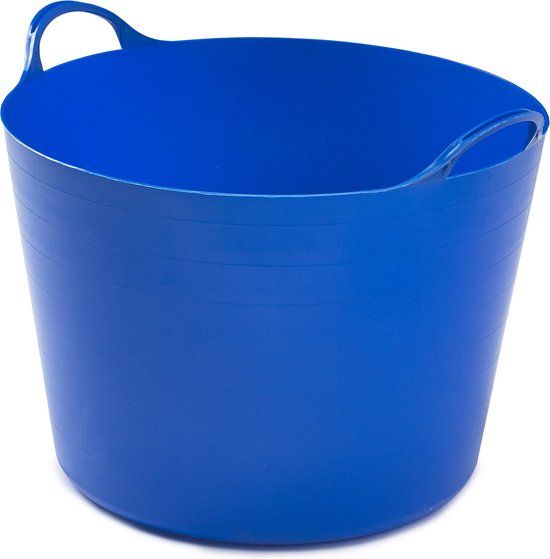 Whitefurze Flexibele emmer - 39 liter - Blauw - Kunststof - 43 x 49 x 37 cm