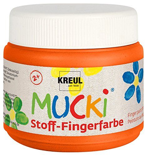 Kreul Mucki - Vingerverf - Oranje - 150 ml