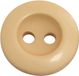 AERZETIX - Set van 10 naaiknopen, rond ∅15x3 mm met 2 gaten 24L L24 - donkerbeige plastique
