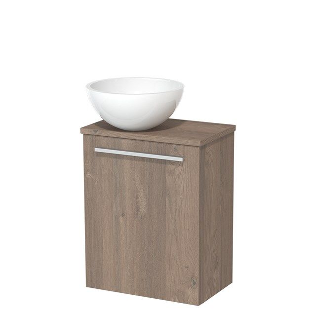Maxaro Modulo Toiletmeubel - Middenbruin Eiken - 41 cm