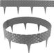 Aquagart Bordure de jardin aspect rotin | Gris | Modules de 24x80 cm | Bordure en plastique pour parterres et bordures de pelouse | Bordure flexible