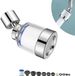 Sans marque Robinet rotatif filtre à eau - filtre calcaire universel - filtre à eau pour robinet avec 6 éléments filtrants en coton PP - filtre pour évier et cuisine - accessoire de salle de bain