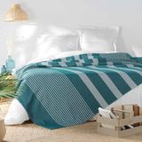 Douceur d'intérieur Adele Sprei (240 x 260 cm) Blauw