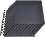 VEVOR Puzzel Oefenmat, 24 stukken Fitness Apparaat Matten, 610 x 610 x 14 mm, Zwart