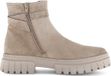 Gabor - Dames - Enkellaarsjes - Beige - Leer - Maat 38