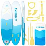 HUIIKE SUP Board - Opblaasbaar Paddle Board met Accessoires, Peddel, Vinnen, Pomp - Stand Up Paddle met Hoge Stabiliteit - 305 x 84 x 15 cm - Max. 130 kg