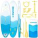 HUIIKE SUP Board - Opblaasbaar Paddle Board met Accessoires, Peddel, Vinnen, Pomp - Stand Up Paddle met Hoge Stabiliteit - 305 x 84 x 15 cm - Max. 130 kg