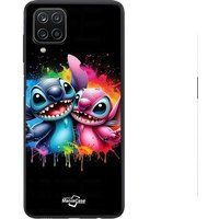 Samsung Galaxy A12 Stitch Angel kleurschilderij Maniacase Beschermhoes