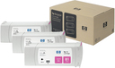 HP 81 3-pack Magenta DesignJet Dye Ink Cartridges (680ml)