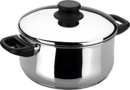 Lacor Garinox 14322 braadpan met deksel 22 cm 4 l