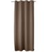 ED ENJOY HOME EnjGordijn met zilveren ogen, bruin, 140 x 240 cm, 100% polyester, Oeko-Tex-gecertificeerde stof, zoethoutcollectie