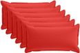 vidaXL - Kussensloop - 6 stuks - Houten - Rood - 40 x 70 cm - Polyester