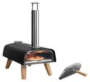 Merkloos Pizzaoven Houtpellets Draagbaar 400 °C Europees eiken