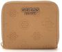 GUESS Portemonnee Cresidia SLG Zip Around Wallet Beige Lichtbruin