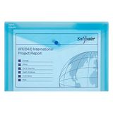 Snopake Polyfile klassieke documententas polypropyleen folio-formaat 5 stuks blauw