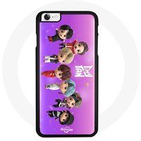 Maniacase Etui voor Iphone 5 BTS TinyTAN Animation Poster RM Jin Suga J-Hope Jimin Jungkook And V Mic Drop Dance
