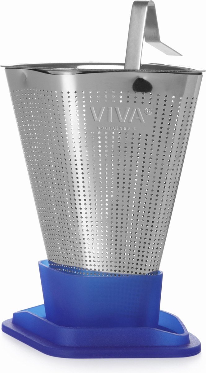 Viva Scandinavia Infusion Theefilter- RVS/Siliconen - Blauw