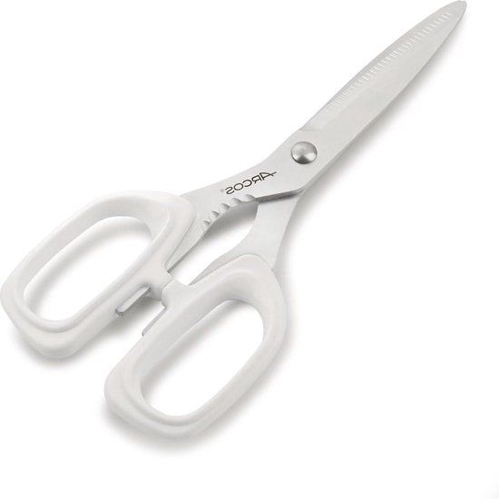 Merkloos Arcos Prochef Serie keukenschaar - lemmet van roestvrij staal - 200 mm - handvat polypropyleen - wit