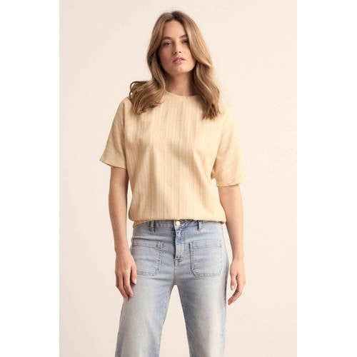 Tramontana High Waist Straight Leg Jeans Light Blue Denim